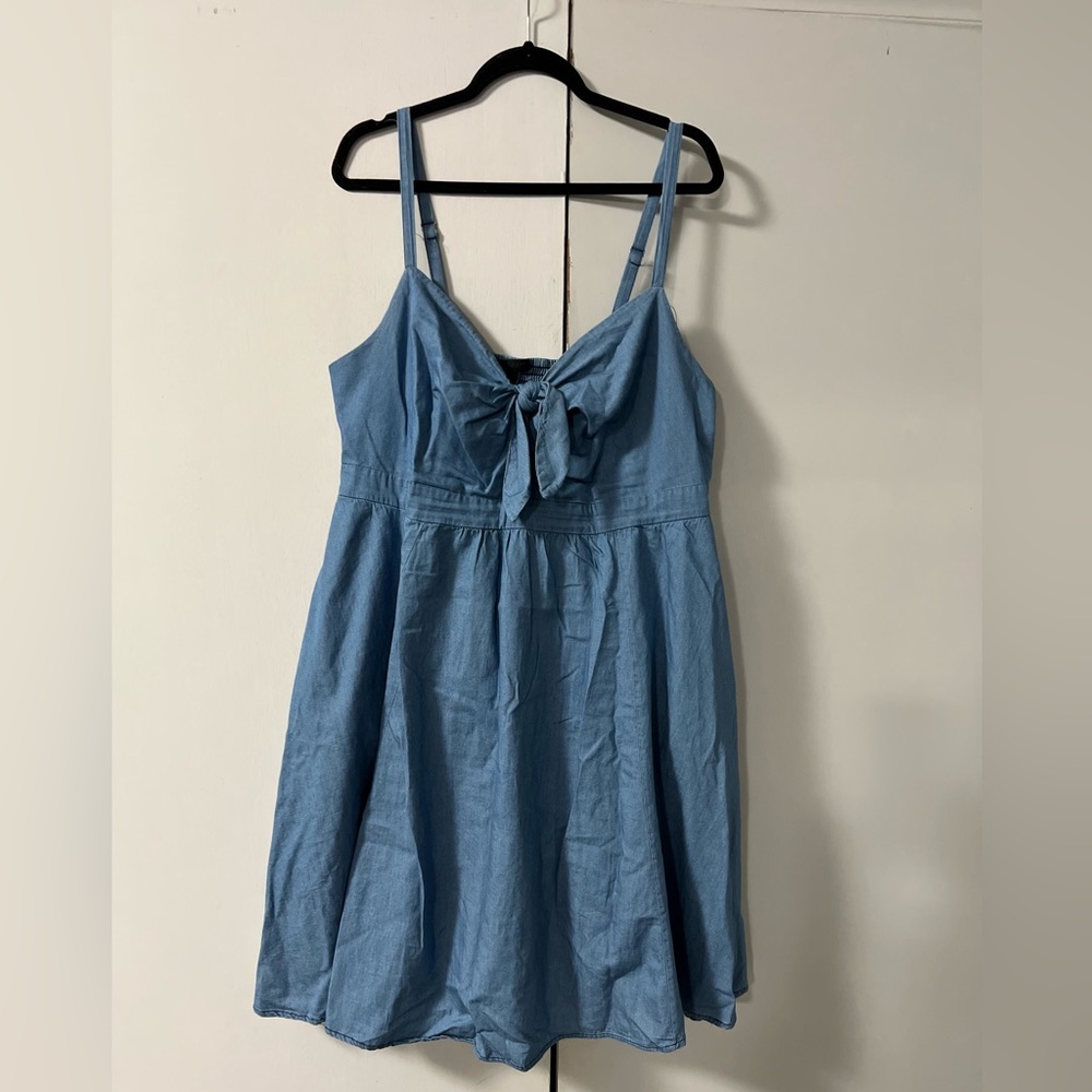 Torrid Denim Front Tie Dress